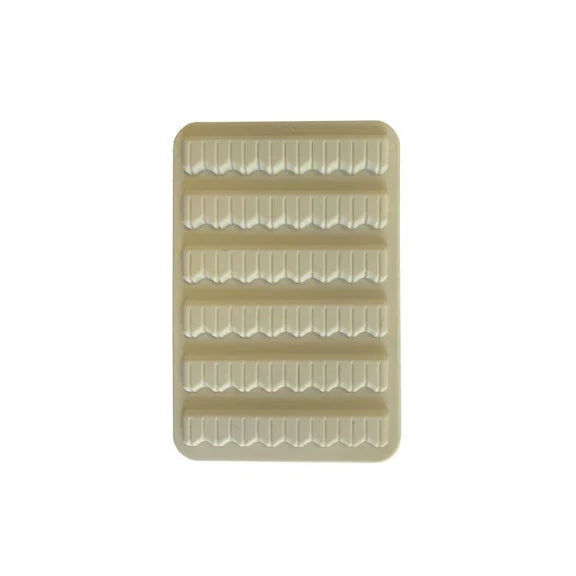 Fishpond Tacky Mat 3x5 in beige with multiple rows of sticky surfaces designed to securely hold fishing tackle and lures in place during outdoor fishing activities.