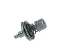 Close-up of the Flex Coat TD1 Tension Device, a compact metal fishing tackle component featuring a threaded adjustment knob and spring, designed for precise tension control.