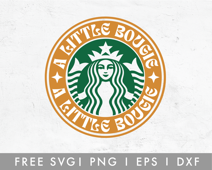 FREE A Little Bougie Starbucks FrameSVG Cut File for Cricut, Cameo Silhouette | Free SVG Cut File