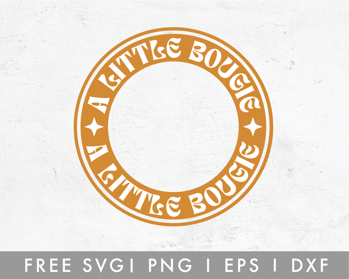 FREE A Little Bougie Starbucks Frame SVG
