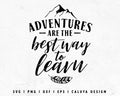 FREE Adventure SVG | Quote SVG Cut File for Cricut, Cameo Silhouette | Free SVG Cut File