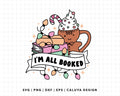 FREE All Booked Holiday Ver | Book Lovers SVG