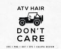 FREE ATV Hair SVG | Jeep SVG Cut File for Cricut, Cameo Silhouette | Free SVG Cut File