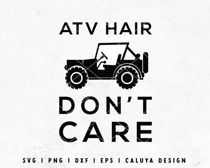 FREE ATV Hair SVG | Jeep SVG Cut File for Cricut, Cameo Silhouette | Free SVG Cut File