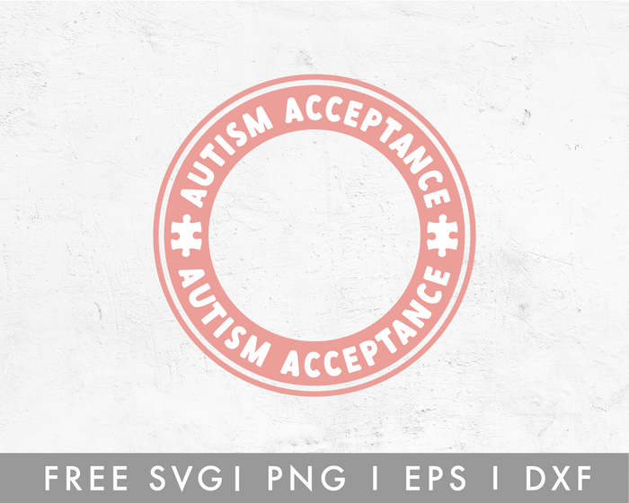 FREE Autism Acceptance Starbucks Frame SVG