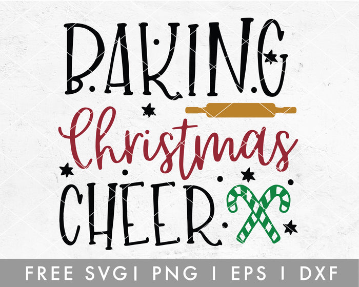 FREE Baking Christmas Cheer SVG