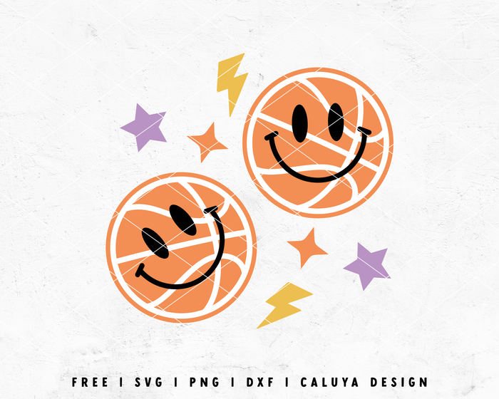 FREE Basketball SVG | Cute Basketball SVG Cut File for Cricut, Cameo Silhouette | Free SVG Cut File