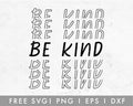 FREE Be Kind SVG