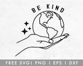 Free Be Kind To Earth SVG