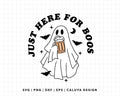 FREE Beer Ghost SVG | Just Here For Boos SVG