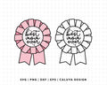 FREE Best Mom Ever SVG | Ribbon Medal SVG