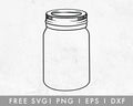 FREE Blank Mason Jar SVG Cut File for Cricut, Cameo Silhouette | Free SVG Cut File