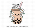 FREE Boba Tea SVG | Emotional Support SVG