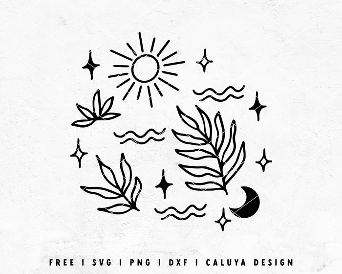 FREE Boho Botanical SVG | Hand Drawn Boho SVG