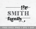 FREE Boho Family Monogram SVG