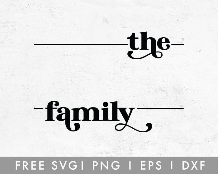 FREE Boho Family Monogram SVG