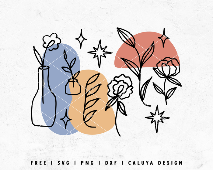 FREE Boho Flower SVG | Spring Bohemian SVG Cut File for Cricut, Cameo Silhouette | Free SVG Cut File