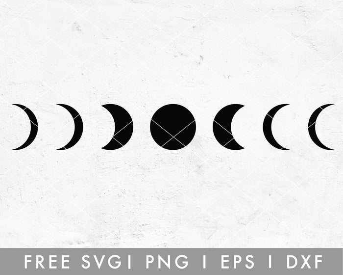 FREE Boho Moon SVG Cut File for Cricut, Cameo Silhouette | Free SVG Cut File