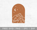 FREE Boho Mountain SVG
