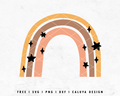 FREE Boho Rainbow SVG | Cute Rainbow SVG Cut File for Cricut, Cameo Silhouette | Free SVG Cut File