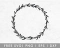 FREE Botanical Wreath SVG