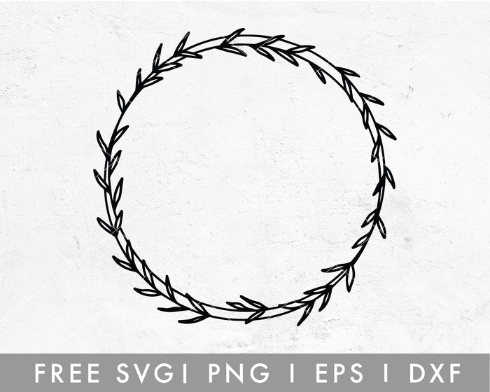 FREE Botanical Wreath SVG
