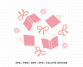 FREE Bow & Book SVG | Girly Ribbon & Book SVG