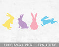FREE Bunny Silhouette SVG Cut File for Cricut, Cameo Silhouette | Free SVG Cut File