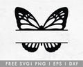 FREE Butterfly SVG | Split Monogram SVG