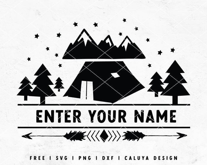 FREE Camp Sign SVG | Family SVG  Cut File for Cricut, Cameo Silhouette | Free SVG Cut File