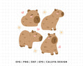 FREE Capybara SVG | Kawaii Capybara SVG
