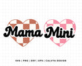 FREE Checkered Heart SVG | Mama and Mini SVG