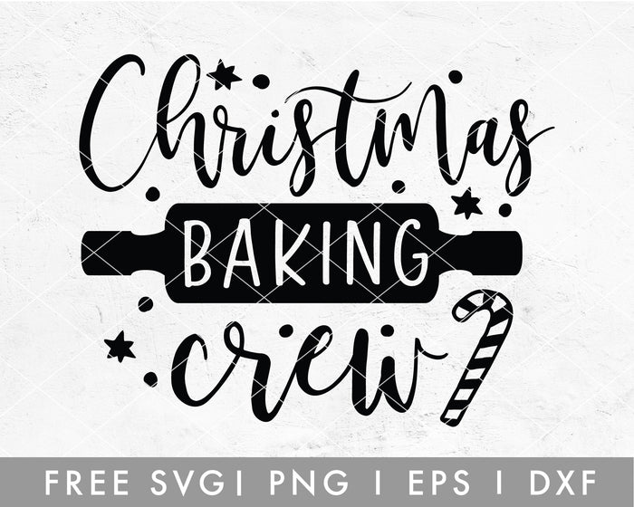 FREE Christmas Baking Crew SVG