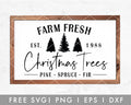 FREE Christmas Tree Farmsign SVG