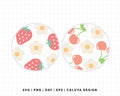 FREE Circle SVG | Strawberry & Cherry SVG For Circle Acrylic