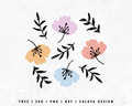 FREE Colorful Flower SVG | Spring Flower SVG Cut File for Cricut, Cameo Silhouette | Free SVG Cut File