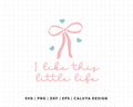 FREE Coquette Bow SVG | I Like This Little Life SVG