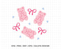 FREE Coquette Gummy Bear SVG | Coquette Bow SVG
