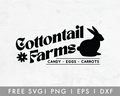 FREE Cottontail Farms SVG Cut File for Cricut, Cameo Silhouette | Free SVG Cut File
