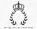 FREE Crown SVG | Monogram SVG Cut File for Cricut, Cameo Silhouette | Free SVG Cut File