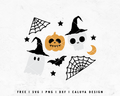 FREE Cute Halloween SVG | Ghost SVG | Spiderweb SVG