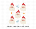 FREE Cute Santa Set SVG | Santa Claus SVG
