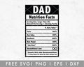 FREE FREE Dad SVG | Nutrition Facts Cut File for Cricut, Cameo Silhouette | Free SVG Cut File
