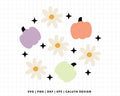 FREE Daisy Pumpkin SVG | Cute Halloween SVG