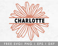 FREE Daisy Split Monogram SVG