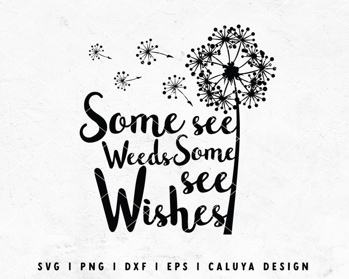 FREE Dandelion SVG | Inspirational SVG Cut File for Cricut, Cameo Silhouette | Free SVG Cut File