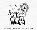 FREE Dandelion SVG | Inspirational SVG Cut File for Cricut, Cameo Silhouette | Free SVG Cut File