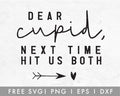 Dear Cupid SVG Cut File for Cricut, Cameo Silhouette | Valentine's Day Free SVG
