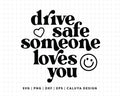 FREE Drive Safe SVG | Bumper Car Sticker SVG