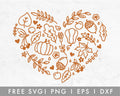 FREE Fall Heart SVG